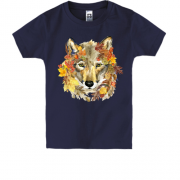 Дитяча футболка з вовком "осінь"
