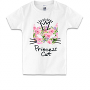 Дитяча футболка Princess cat (з квітів)