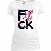 Подовжена футболка F_ck Fashion (black)