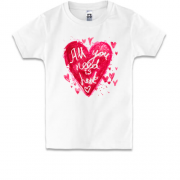 Дитяча футболка All you need is love (2)