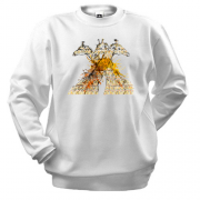 Свитшот со стилизованными жирафами