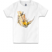 Детская футболка со стилизованным носорогом (3)