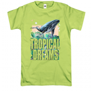 Футболка с китом "tropical dreams"
