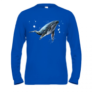 Чоловічий лонгслів з синім китом