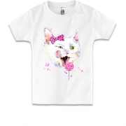 Детская футболка с кошкой "на стиле"