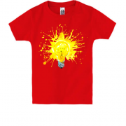 Детская футболка с лампочкой-солнцем