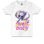Детская футболка с слоником "sweet baby"