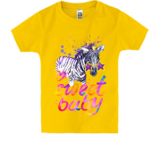 Детская футболка с зеброй "sweet baby"