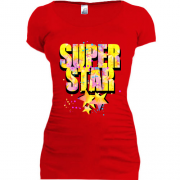 Подовжена футболка Super star (зірки)