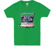 Детская футболка с печатной машинкой в красках (1)