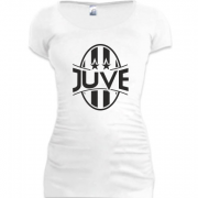 Женская удлиненная футболка Ювентус