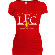 Женская удлиненная футболка LFC 5 звезд