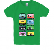 Дитяча футболка с аудиокассетами
