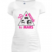 Женская удлиненная футболка 30 seconds to mars 3
