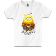 Детская футболка с монстром (3 глаза) "all you need is monster"