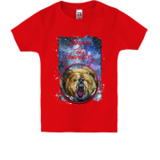 Детская футболка c медведем "Enjoy the universe"