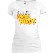 Женская удлиненная футболка Angry birds 3