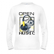 Лонгслив Open your music (2)
