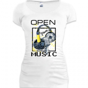 Подовжена футболка Open your music (2)
