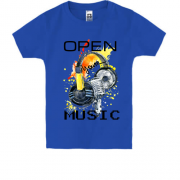 Дитяча футболка Open your music (1)