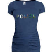 Подовжена футболка POLICE (голограма) (голограма)