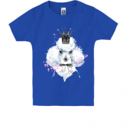 Детская футболка с пуделем в короне (1)