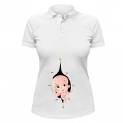 Жіноча сорочка-поло з визираючим малюком (2)