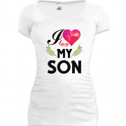 Подовжена футболка I love my son (2)