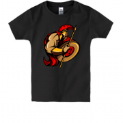 Детская футболка Легионер со щитом и копьем