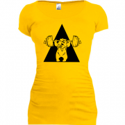 Женская удлиненная футболка Пауэрлифтинг