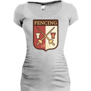 Подовжена футболка Fencing