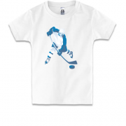 Детская футболка Хоккеист с шайбой