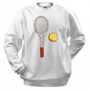 Світшот з тенісною ракеткою і жовтим м'ячем