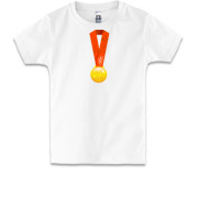 Детская футболка с золотой олимпийской медалью