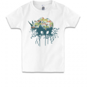 Дитяча футболка з носорогом в плямах
