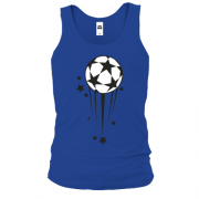 Майка с футбольным мячом и звёздами
