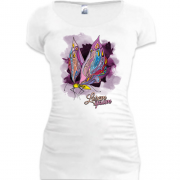 Подовжена футболка lorem ipsum butterfly
