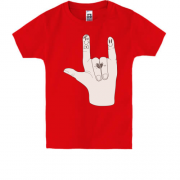 Дитяча футболка з закоханими пальцями