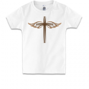 Дитяча футболка з хрестом і крилами