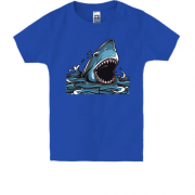 Детская футболка с акулой которая открыла пасть