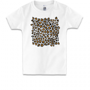 Детская футболка с леопардовой кожей