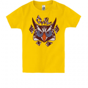 Дитяча футболка з вітражною совою