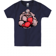 Детская футболка с радостным боксёром
