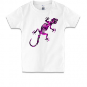 Детская футболка с космическим гекконом
