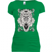 Подовжена футболка з лісовими тваринами