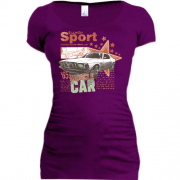 Подовжена футболка sport muscle car