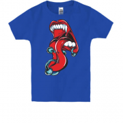 Дитяча футболка з пірсингом на язиці
