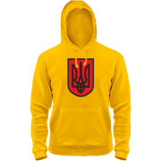 Толстовка с красно-черным гербом Украины