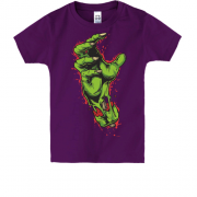 Дитяча футболка із зеленою рукою зомбі