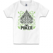 Детская футболка с покерной мастью (пика)